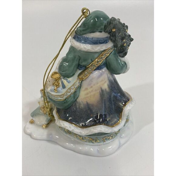 Bradford Thomas Kinkade Spirit Of The Holidays Bone China Christmas Ornament - Picture 5 of 8